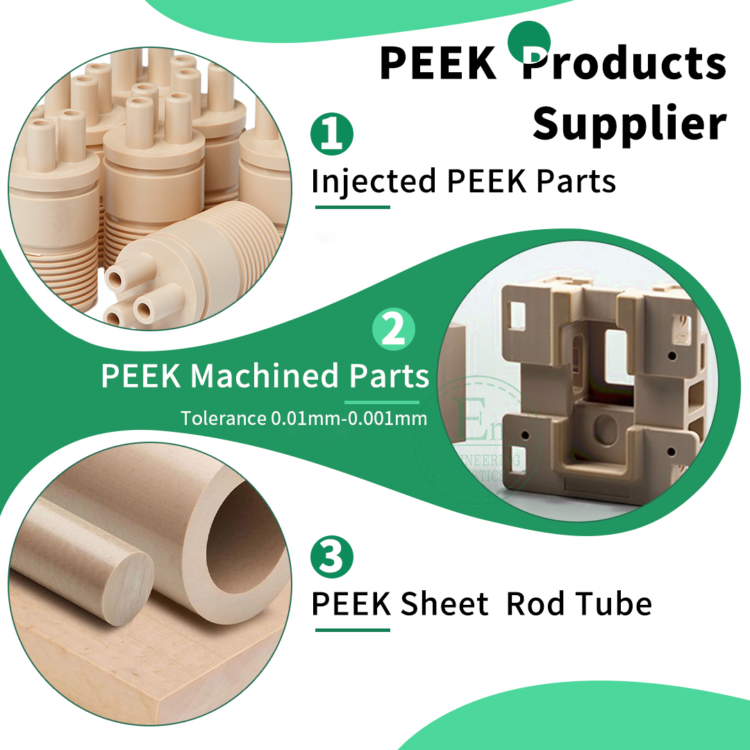 OEM Custom modified reinforced glass fiber PEEK bushing Heat resistancee and high strength PEEK+GF30 sleeve