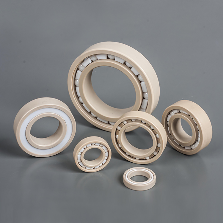 Custom PEEK high temperature resistance Bearing small plastic deep groove plastic ring bearing peek plastic bearings