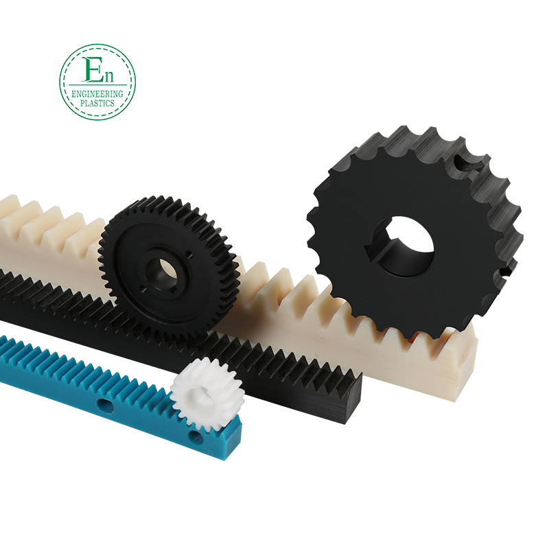 Nylon gear plastic transmission rack black bevel gear MC nylon spiral rack