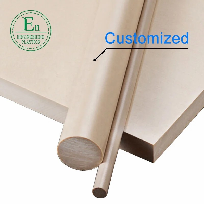 custom Natural color pps board pps+gf40 plus glass fiber board black beige pps bar material