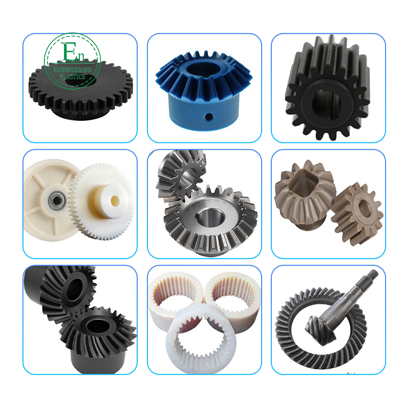 Custom Manufacture Electric tricycles low noise spur gears CNC nylon plastic flat transmission gear small straight bevel