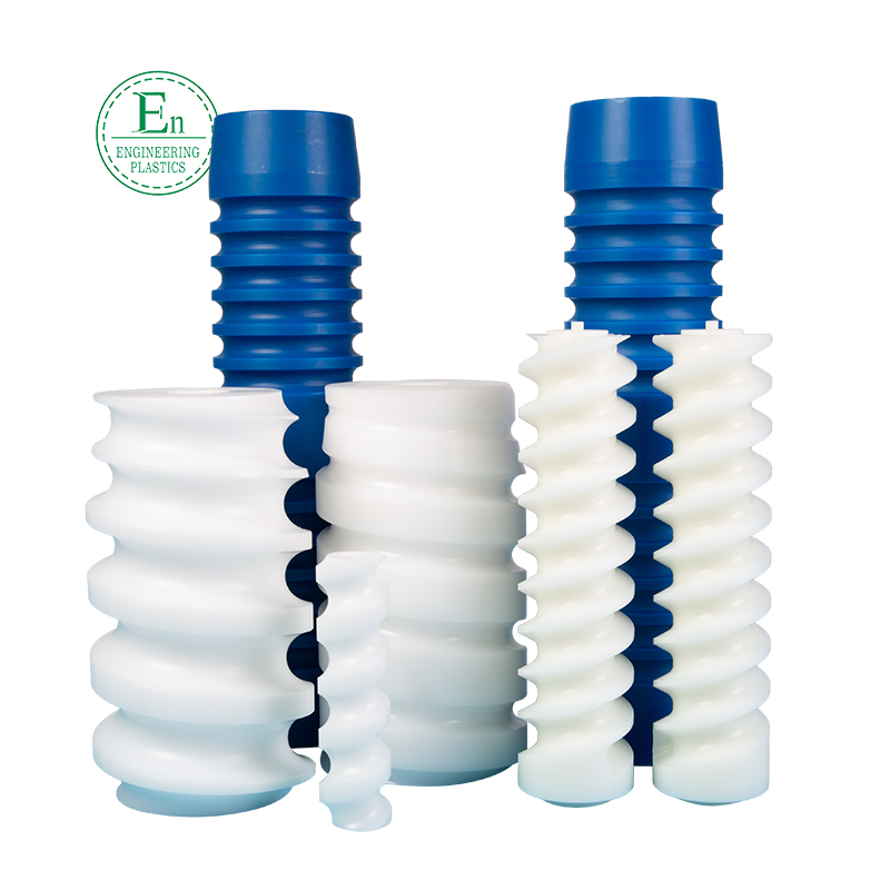 Processing Plastic Screws Wear Resistant Self Lubricating Plastic Accessories UHMWPE Transmission Bottle Feeding Screw