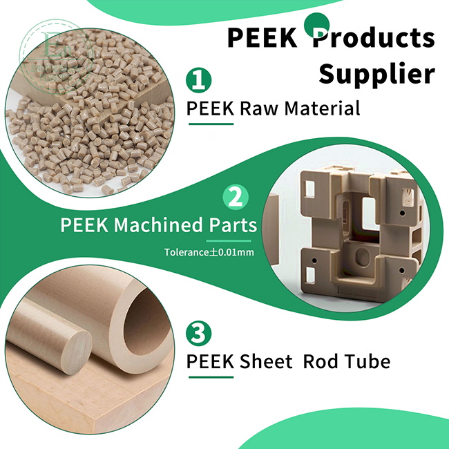 ISO9001 Factory OEM CNC Machining Peek Plastic Parts Precision Machined Components Customized PEEK Plastic Part Products