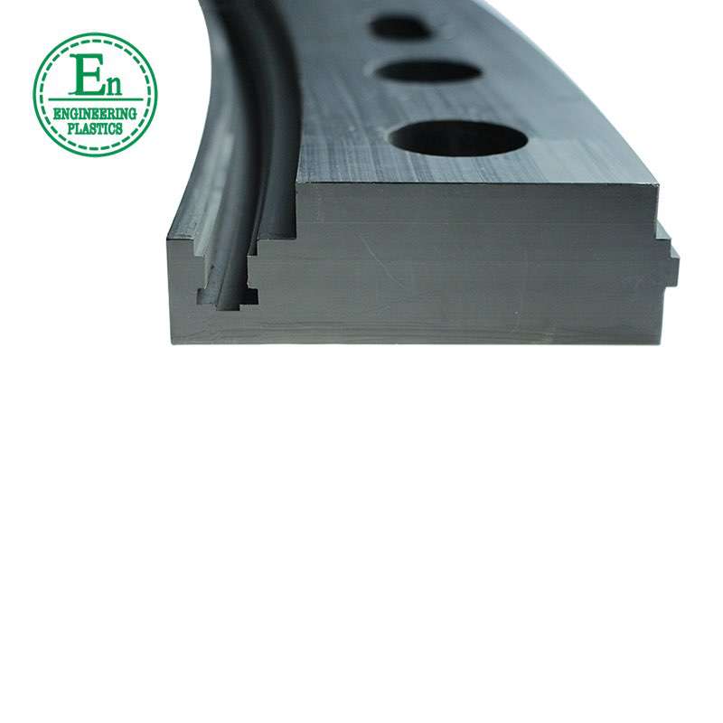 cnc machining bending custom uhmw-pe curved guide rail