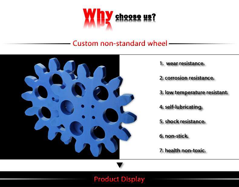 uhmw-pe plastic large sprocket wheel