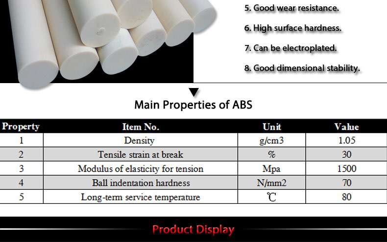 plastic abs rod