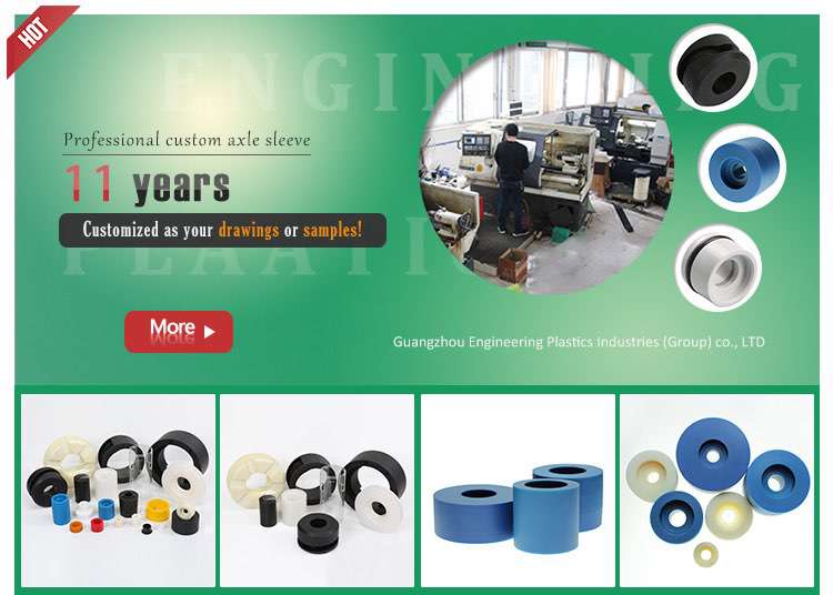 flanged nylon plastic bushing