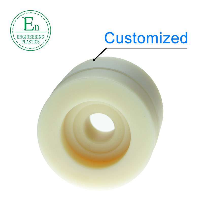 Custom made flanged nylon plastic bushing