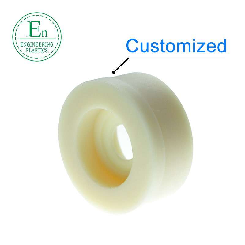 Custom made flanged nylon plastic bushing