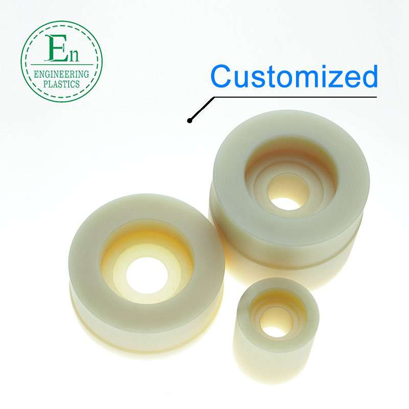 Custom made flanged nylon plastic bushing