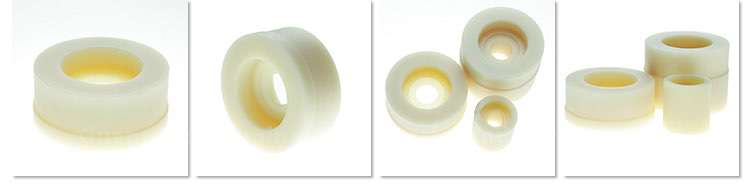 flanged nylon plastic bushing