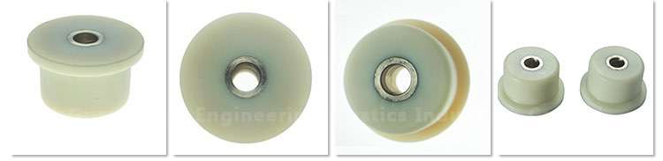 flanged nylon plastic bushing