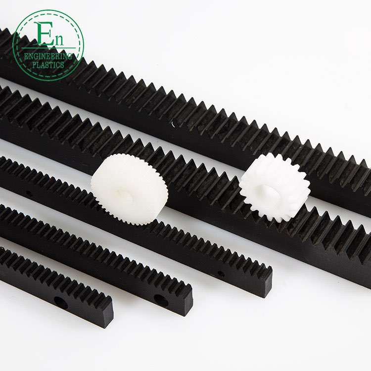 Manufacturers injection processing plastic gear rack customized pa6 nylon high hardness transmission gear