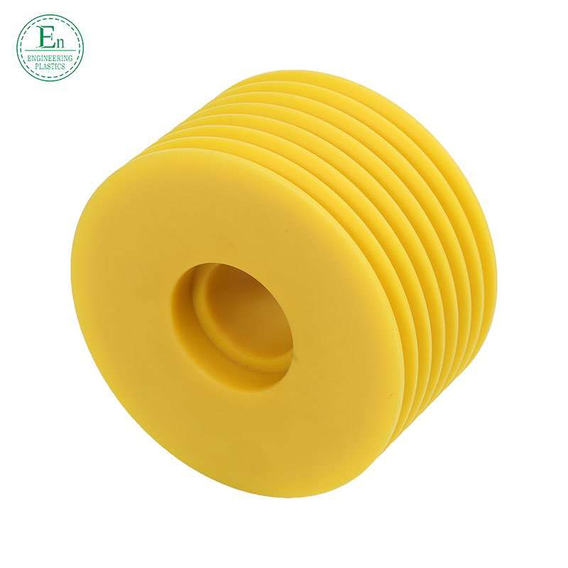 Mould injection factory custom - made plastic accessories wear - resistant self - lubrication PA66 nylon U pulley door shaft application