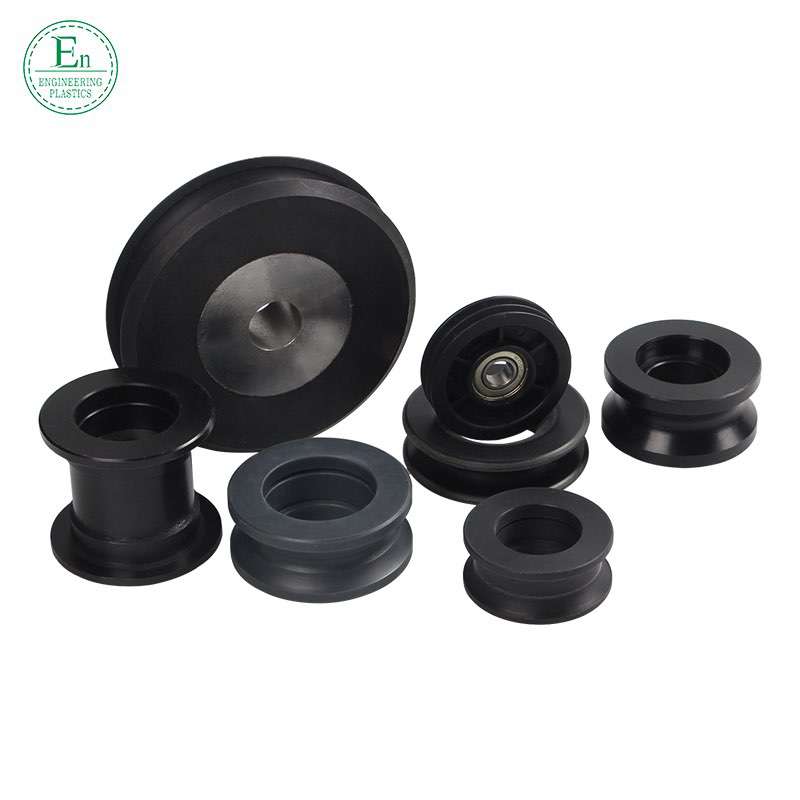 Mold injection factory customized PA66 nylon pulley injection parts