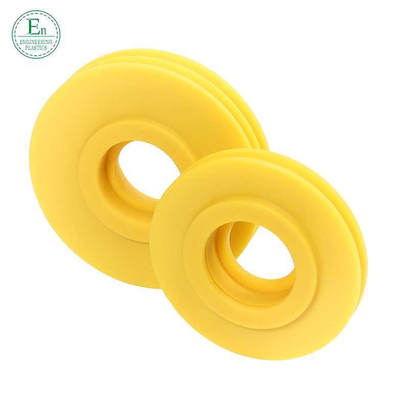 Mould injection factory custom - made plastic accessories wear - resistant self - lubrication PA66 nylon U pulley door shaft application