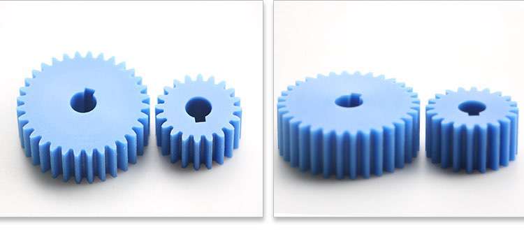 Plastic parts manufacturer custom wholesale nylon PA66 plastic bevel gears