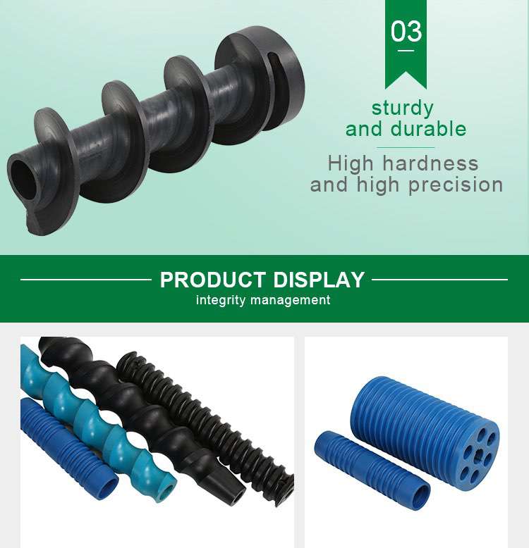 CNC milling machine customized  nylon pa66 screw conveyor Uhmwpe plastic screw