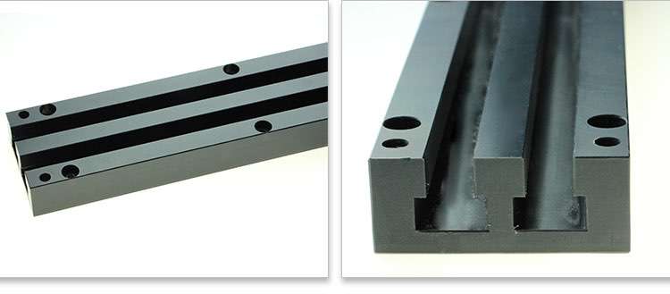 Customized engineering plastic guide rail CNC machining UPE POM linear guide rail