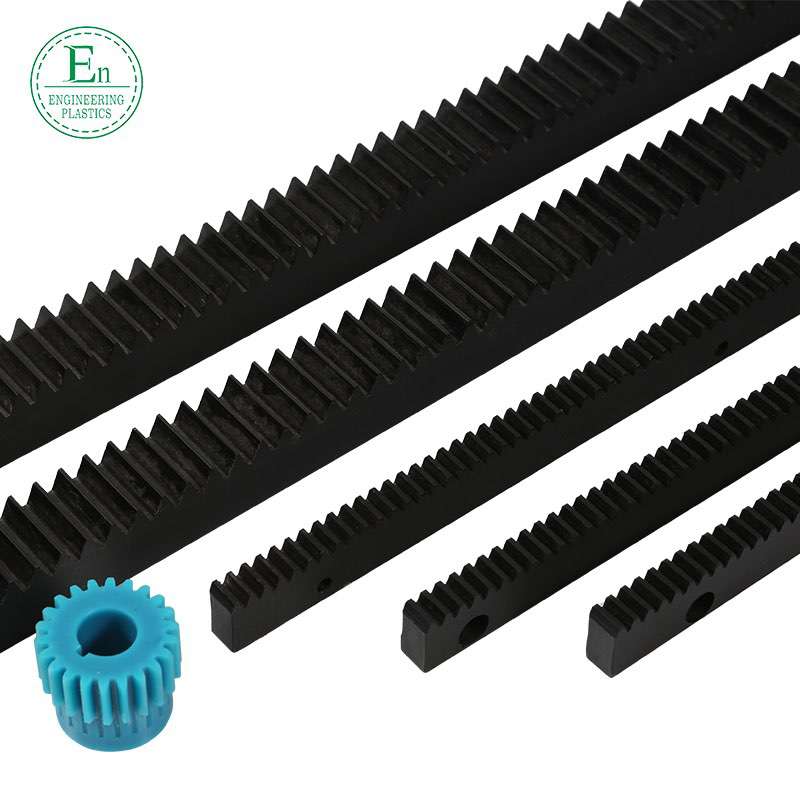 Manufacturers injection processing plastic gear rack customized pa6 nylon high hardness transmission gear