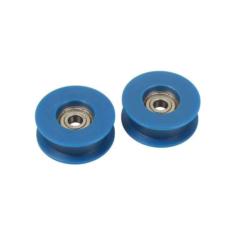 high quality manufacturer PA66 wheels plastic nylon pulley for cable