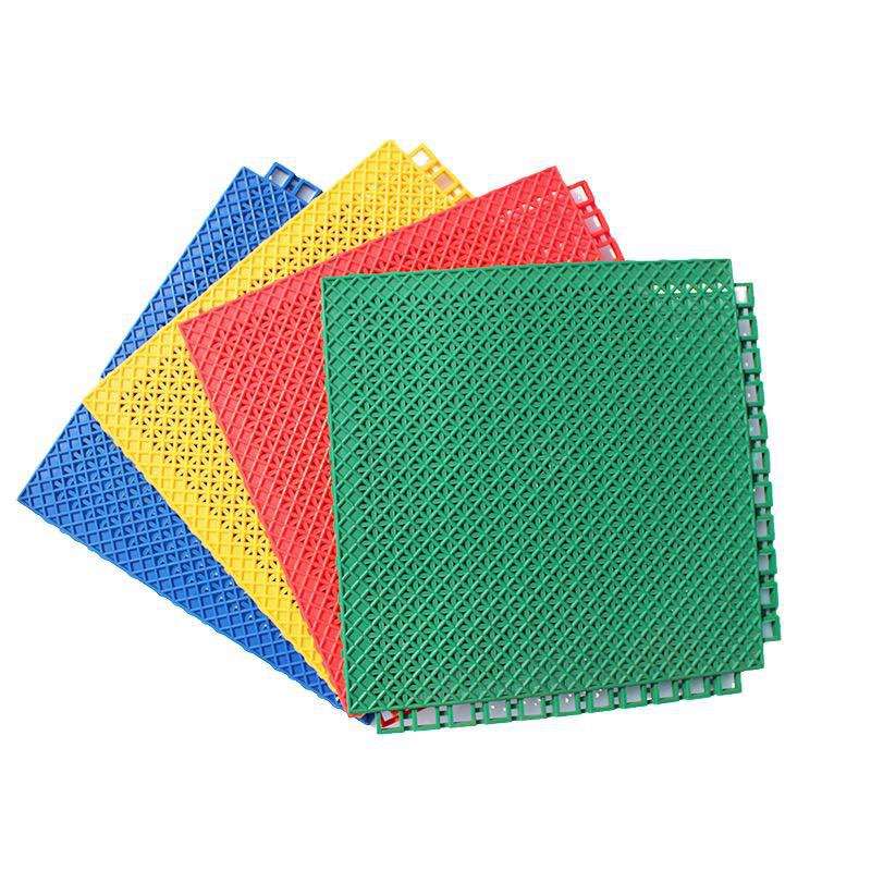anti slip pp floor interlocking tiles for garage water drainage plastic flooring
