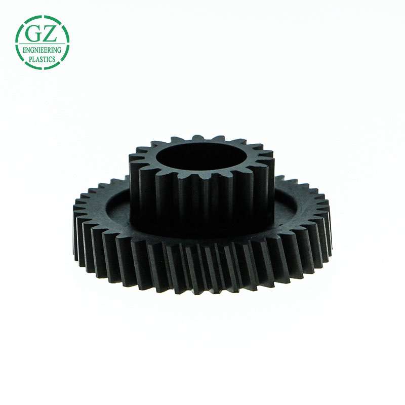 Plastic mc nylon gear self-lubricating PA66 nylon special-shaped parts wear-resistant oil-containing injection nylon gear