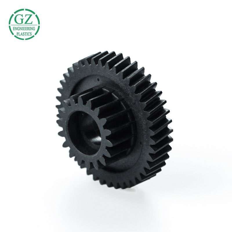 Plastic mc nylon gear self-lubricating PA66 nylon special-shaped parts wear-resistant oil-containing injection nylon gear