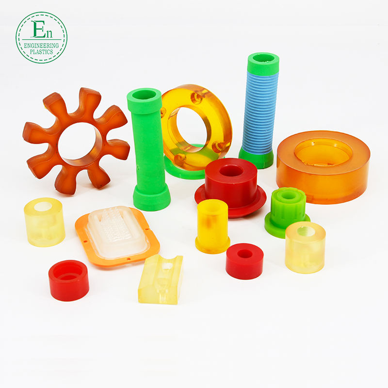 Plastic rubber parts OEM PU rubber plastic parts hot sale Polyurethane shaped plastic parts