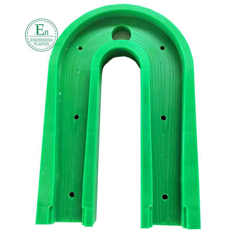  CNC machined UPE guide rail green plastic UHMW-PE guide rail